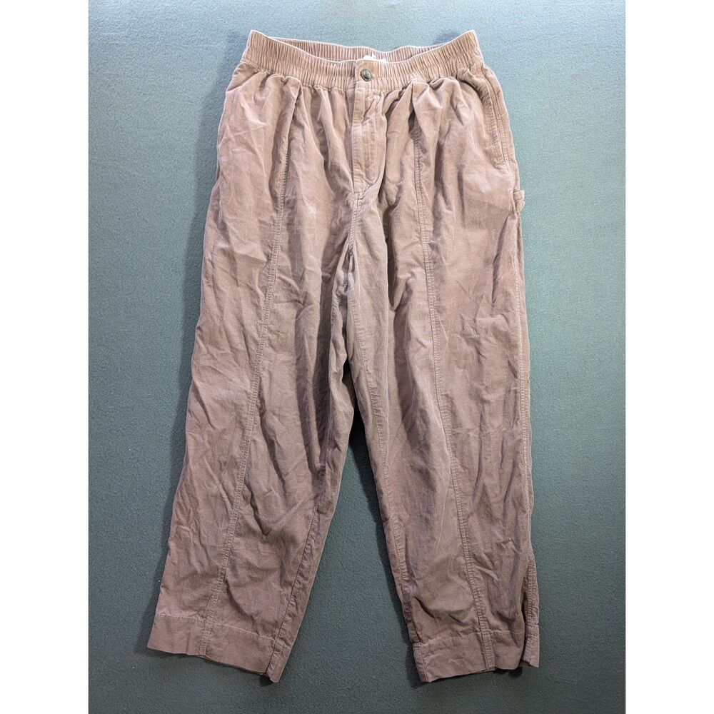 Madewell Women’s Medium Brown Corduroy Pull On Utility Pants Barrel Workwear
